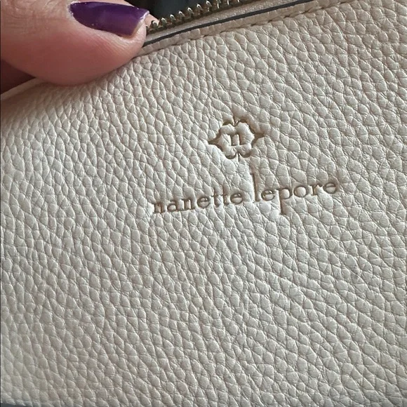 Nanette Lepore Cream Satchel Bag - Picture 5 of 9